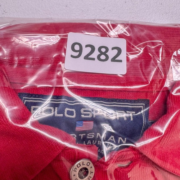 VTG Polo Sport Ralph Lauren Shirt Mens XL Red Long Sleeve Sportsman Pullover - Picture 10 of 10